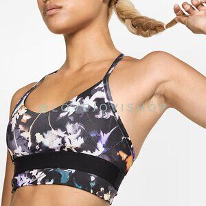Athleisure | Nike Sports Bra Indy Black Floral | No Pads | Dri Fit | Activewear